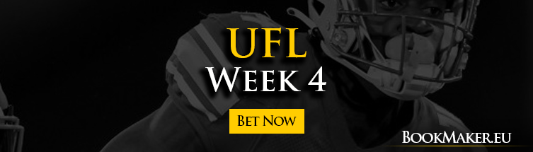 UFL Week 4 Betting Online